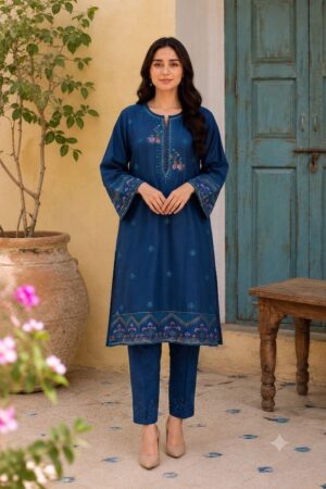 Women's Premium Embroidered 2-Piece Lawn Suit