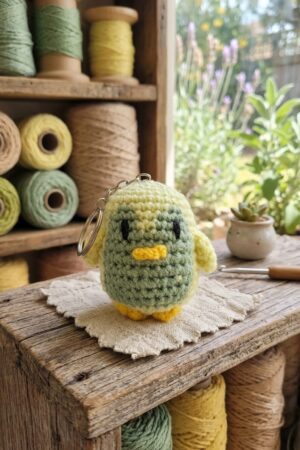 Crochet Penguin Keychain