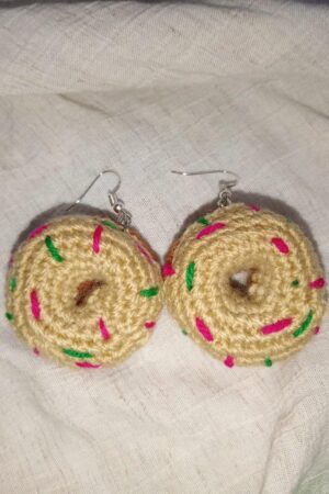 Crochet Donut Earrings