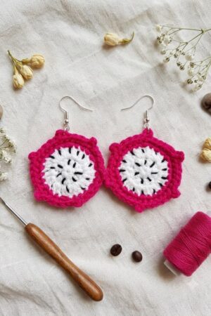 Pitaya Pop Crochet Earrings